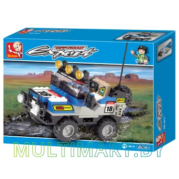 Конструктор Sluban M38-B0131 Синий внедорожник (154 детали)